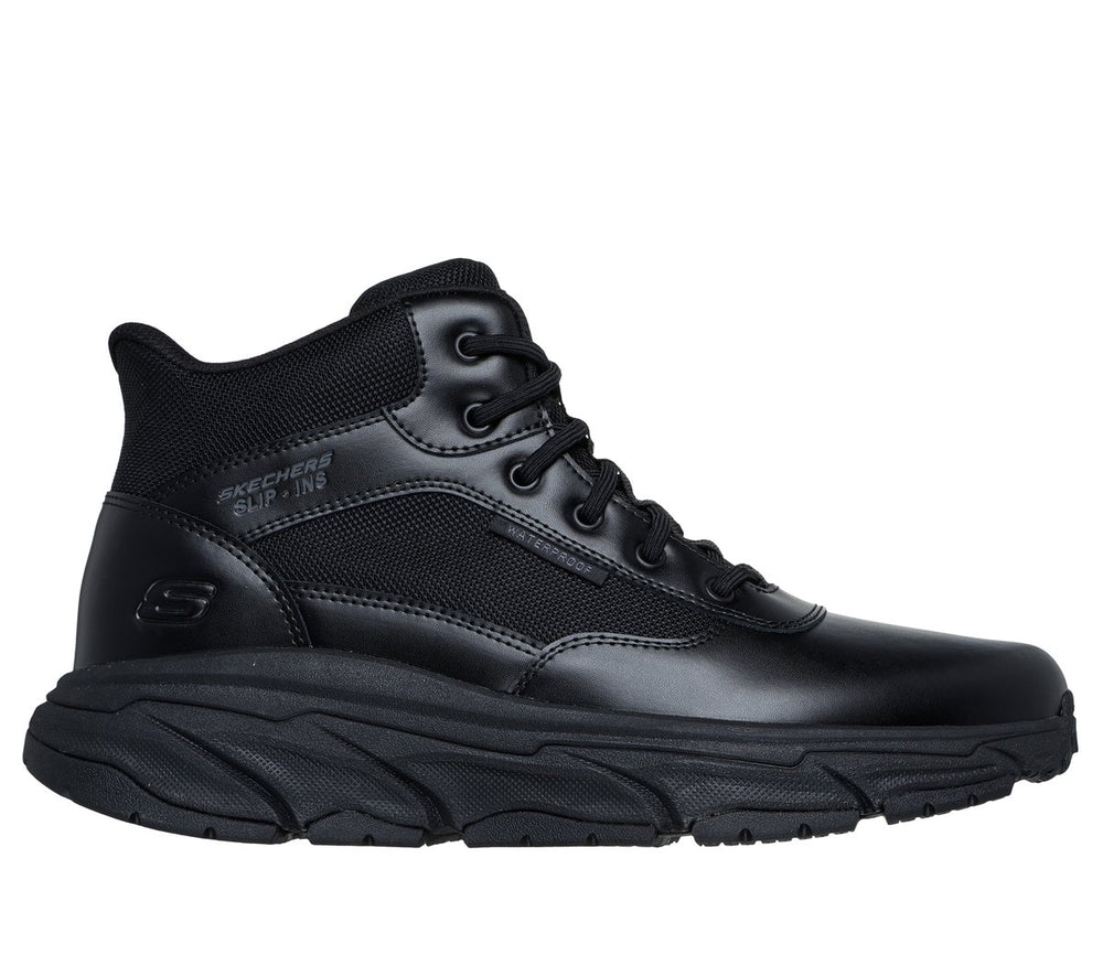 Men Skechers Slip-in Work Waterproof Slip-Resistant: D'Lux Journey - Redron