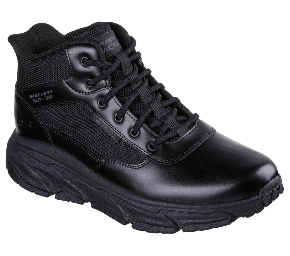 Men Skechers Slip-in Work Waterproof Slip-Resistant: D'Lux Journey - Redron