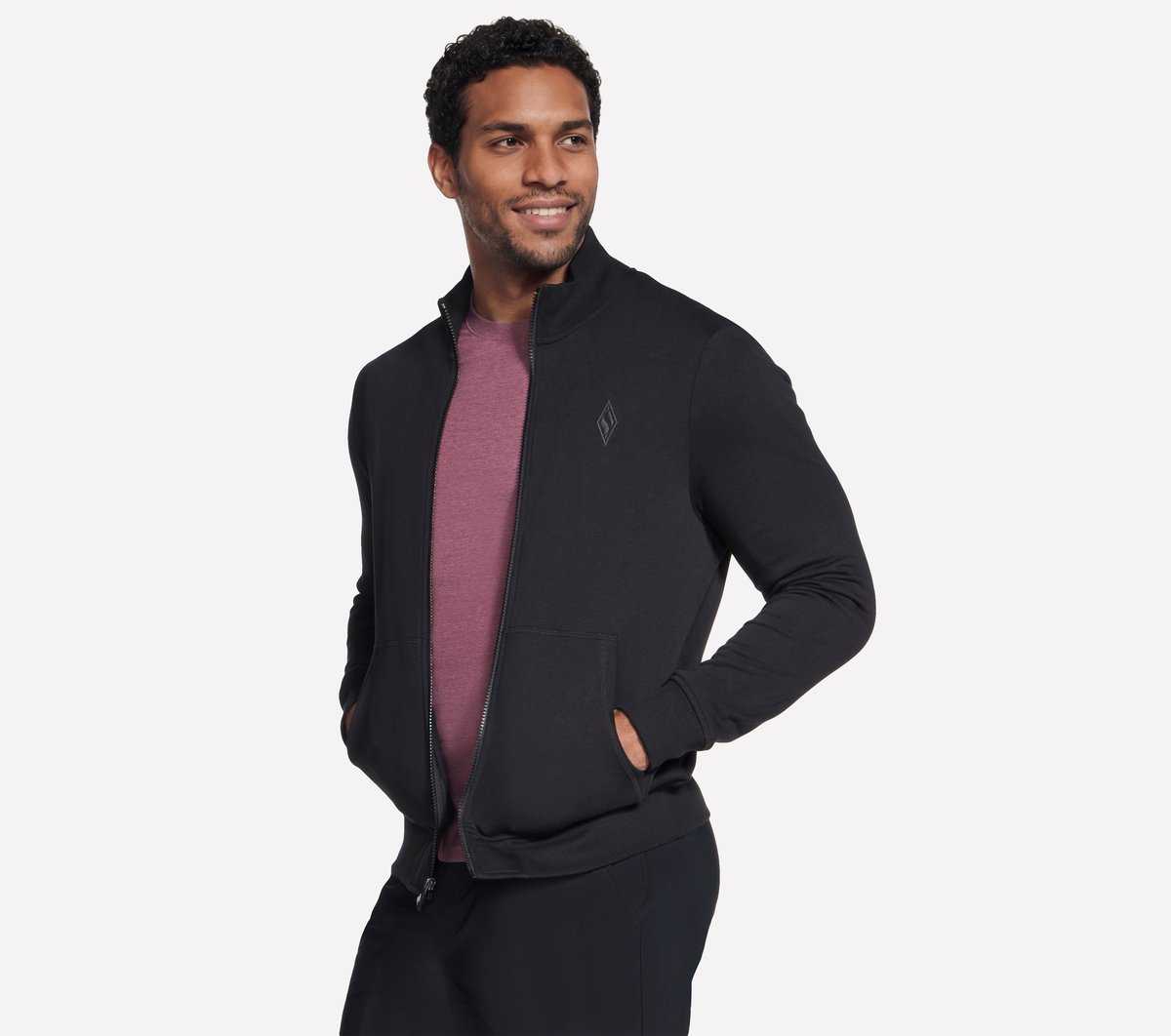 Men Skechers The Hoodless Hoodie GO WALK Everywhere Jacket