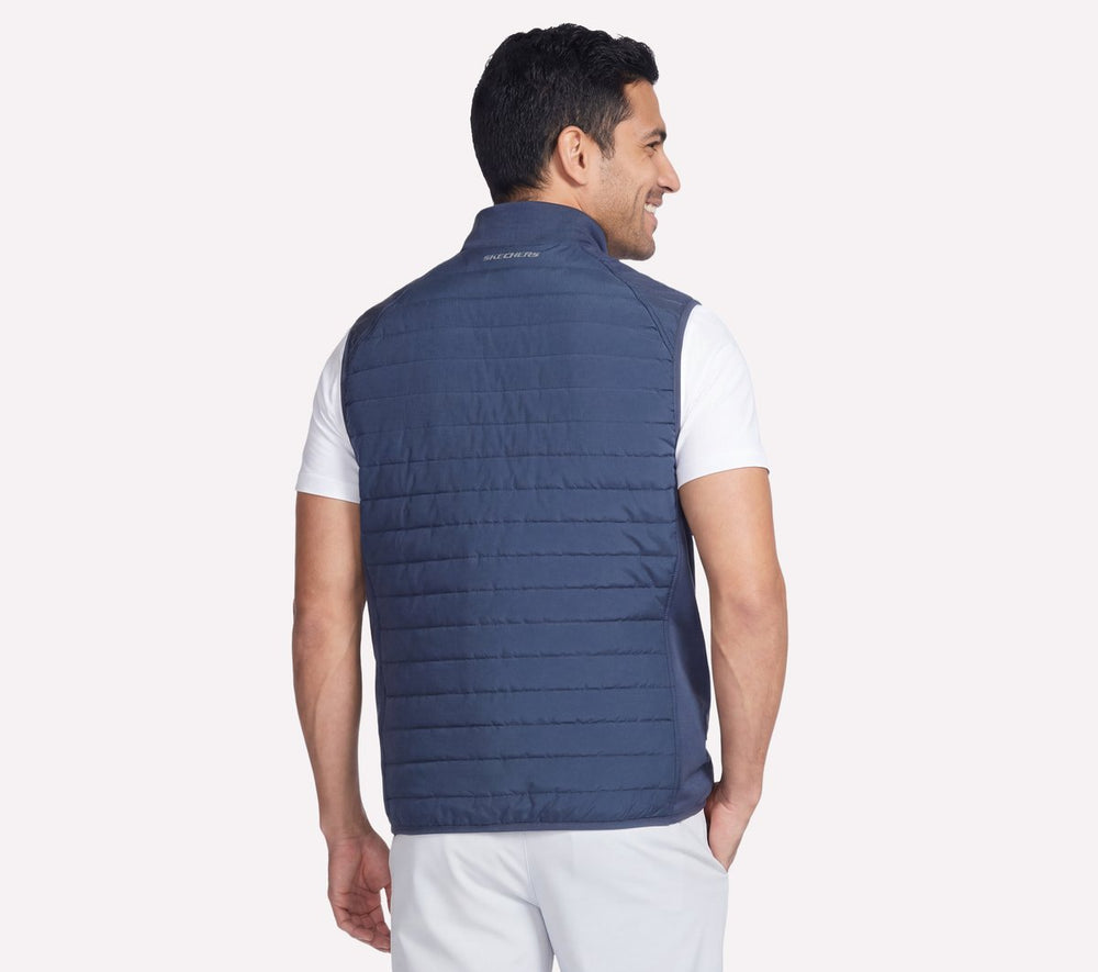 Men Skechers GO SHIELD Cozy Fit Hybrid Vest