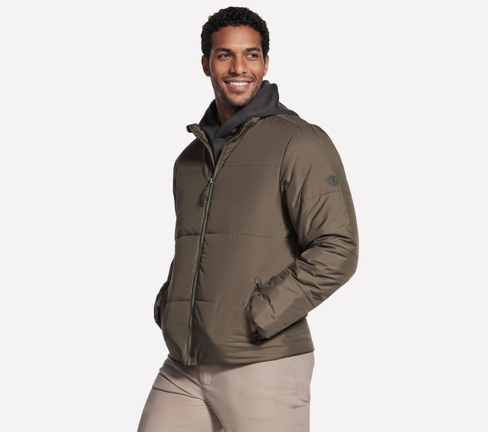 Men Skechers GO SHIELD Cozy Fit Element Jacket