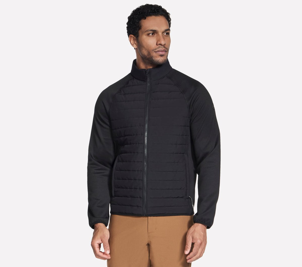 Men Skechers The Hoodless Hoodie Hybrid Jacket