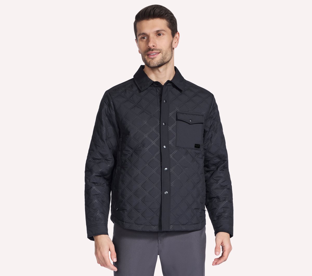 Men Skechers GO SHIELD Cozy Fit Altitude Bonded Jacket
