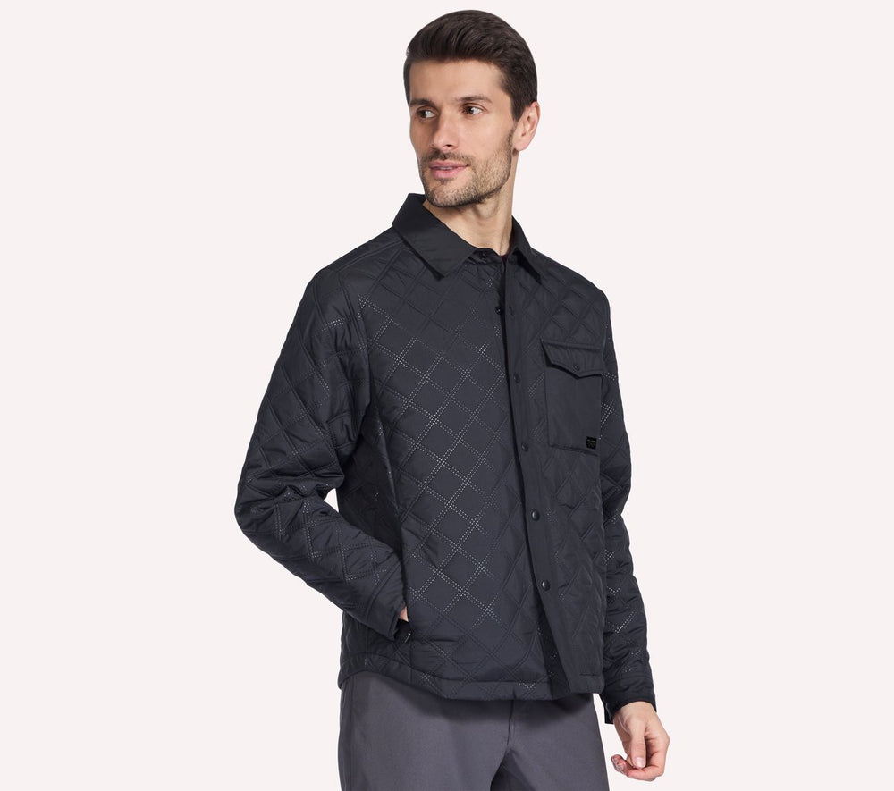 Men Skechers GO SHIELD Cozy Fit Altitude Bonded Jacket