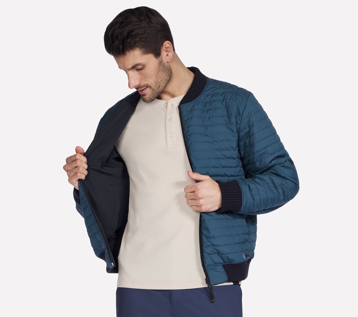 Men Skechers Alpha Reversible Bomber