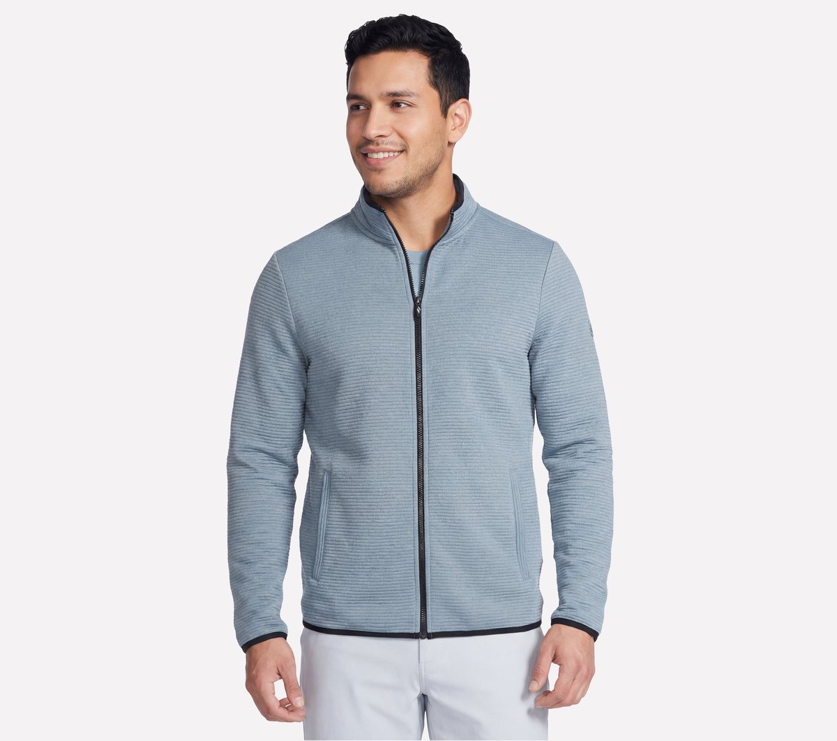 Men Skechers The Hoodless Hoodie Ottoman Jacket