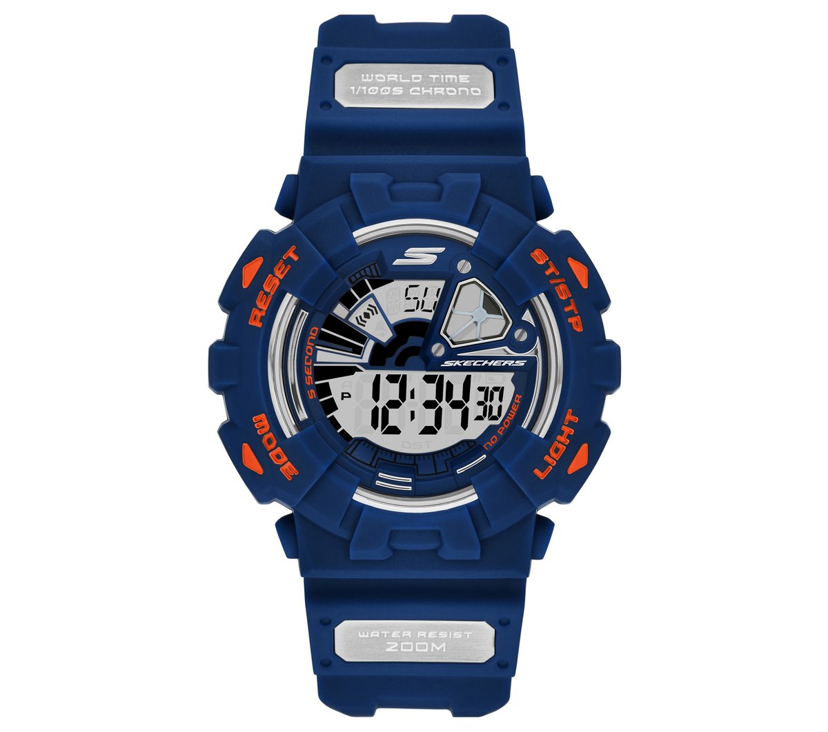 Men Skechers Digital Blue Watch