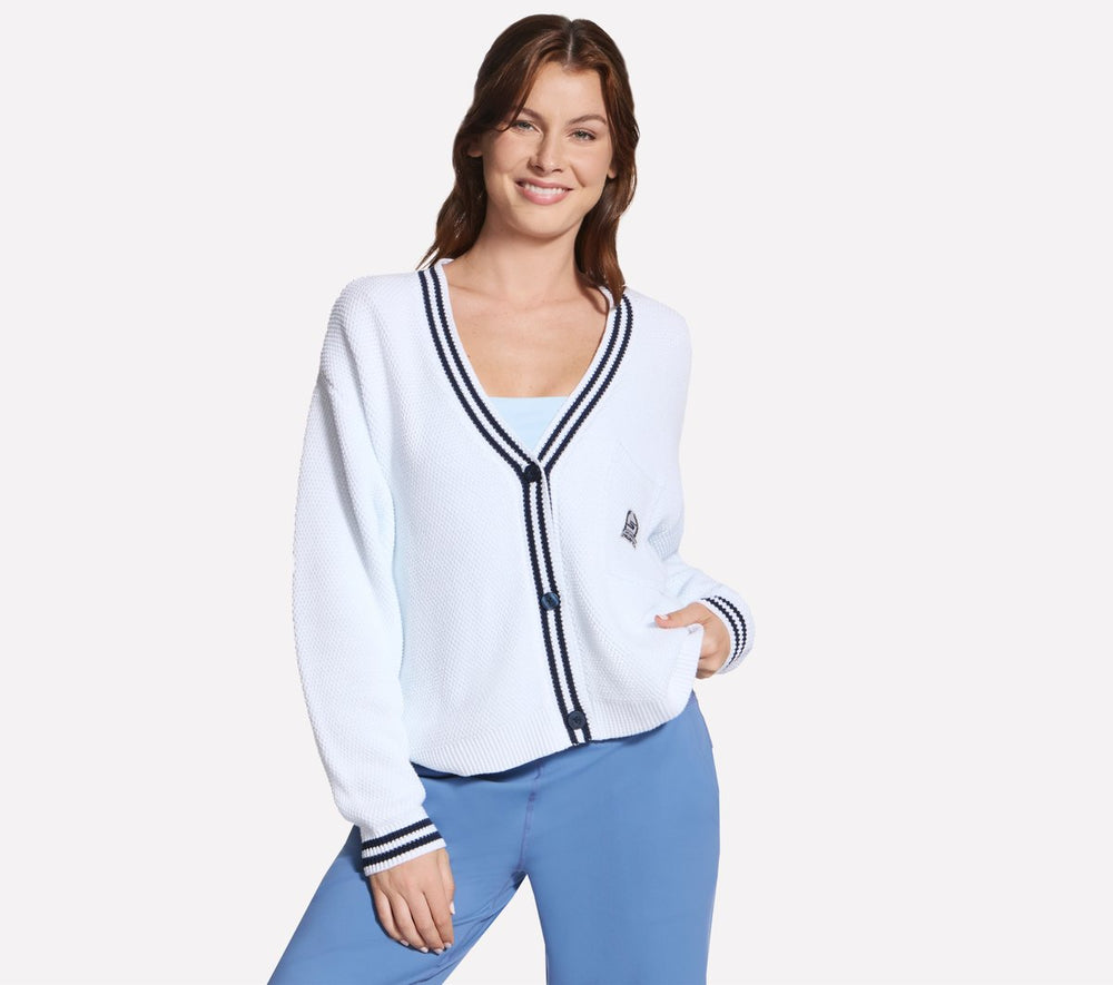 Women Skechers Court Classic Cardigan Sweater