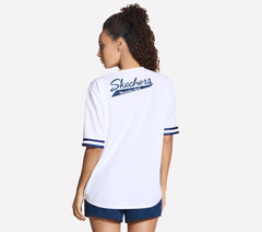 Women Skechers Street Baseball Jersey