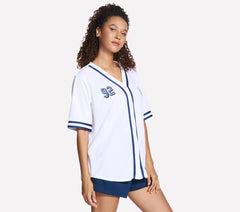 Women Skechers Street Baseball Jersey