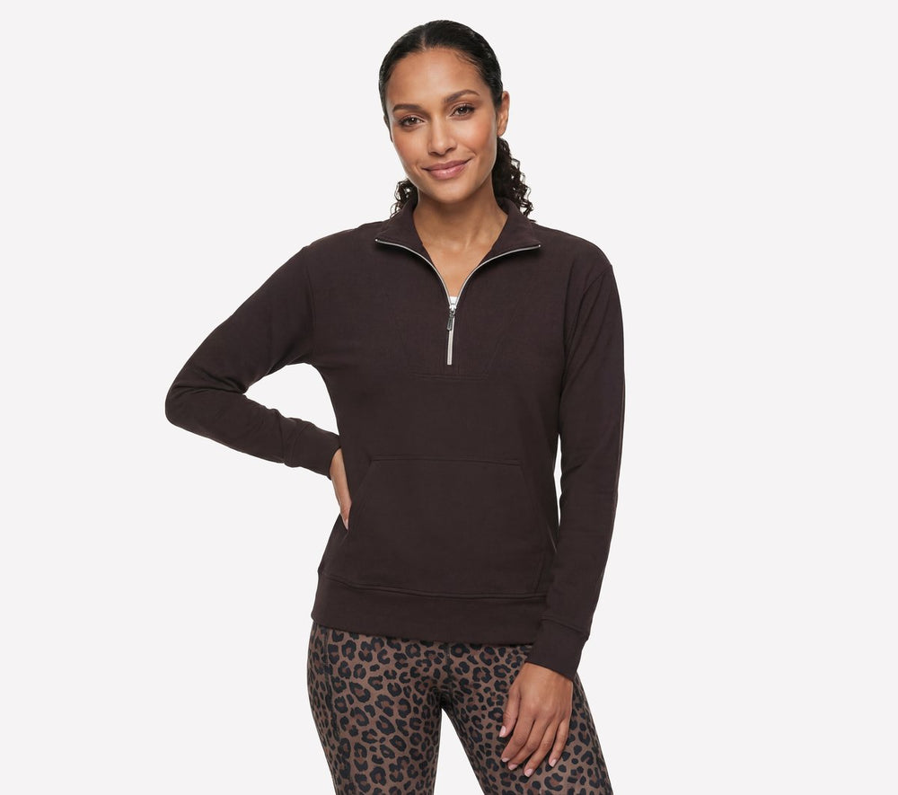 Women Skechers GO LUXE Rib 1/4 Zip