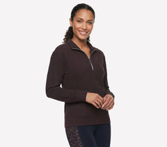 Women Skechers GO LUXE Rib 1/4 Zip
