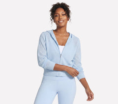 Women Skechers Shine Hooded Full Zip Jacket