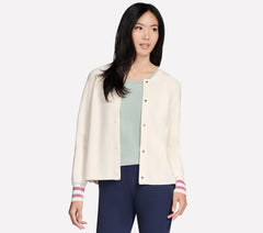 Women Skechers GO WALK Reflection Sweater Bomber