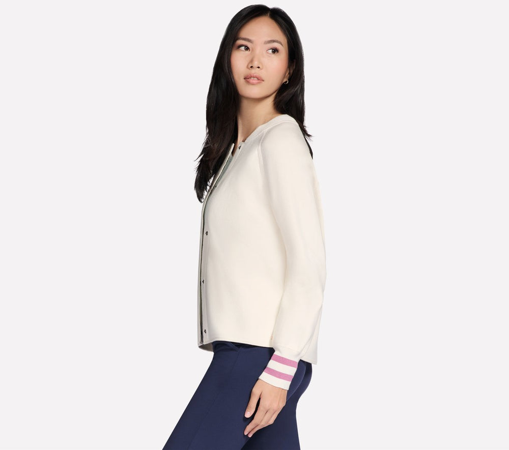 Women Skechers GO WALK Reflection Sweater Bomber