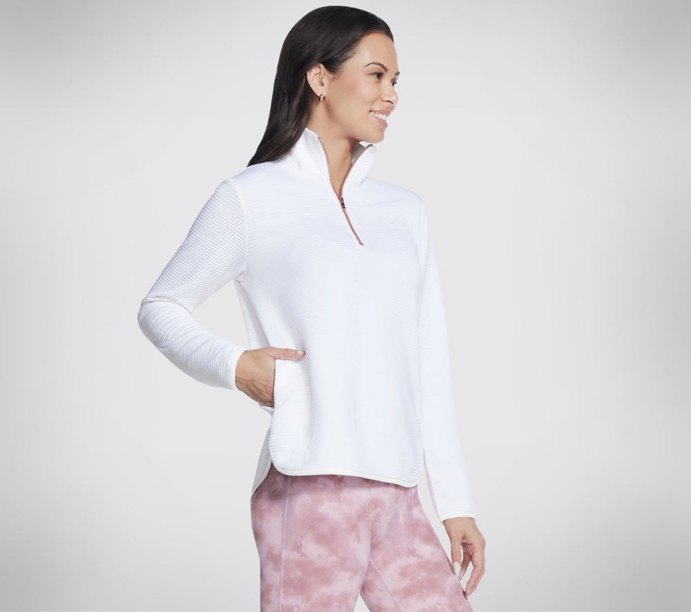 Women Skechers Soft Knit Ottoman 1/4 Zip