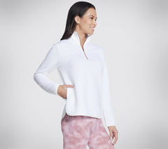 Women Skechers Soft Knit Ottoman 1/4 Zip
