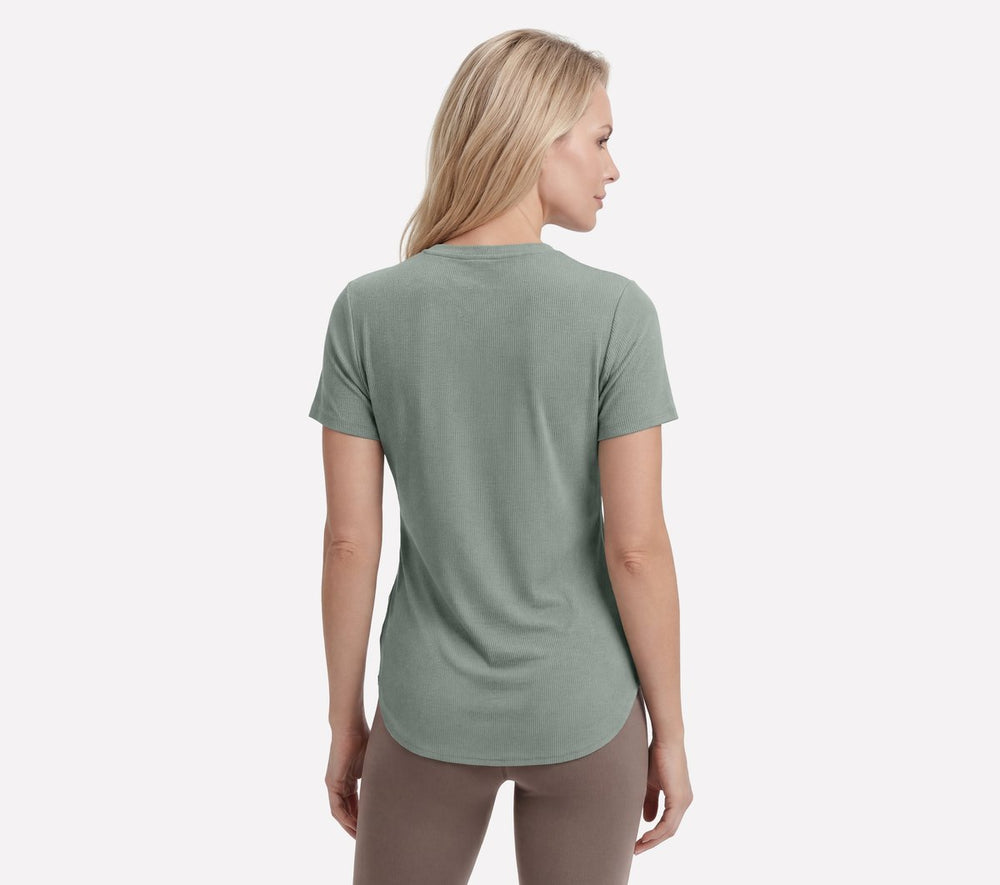 Women Skechers GO WALK Luxe Rib Tunic Tee