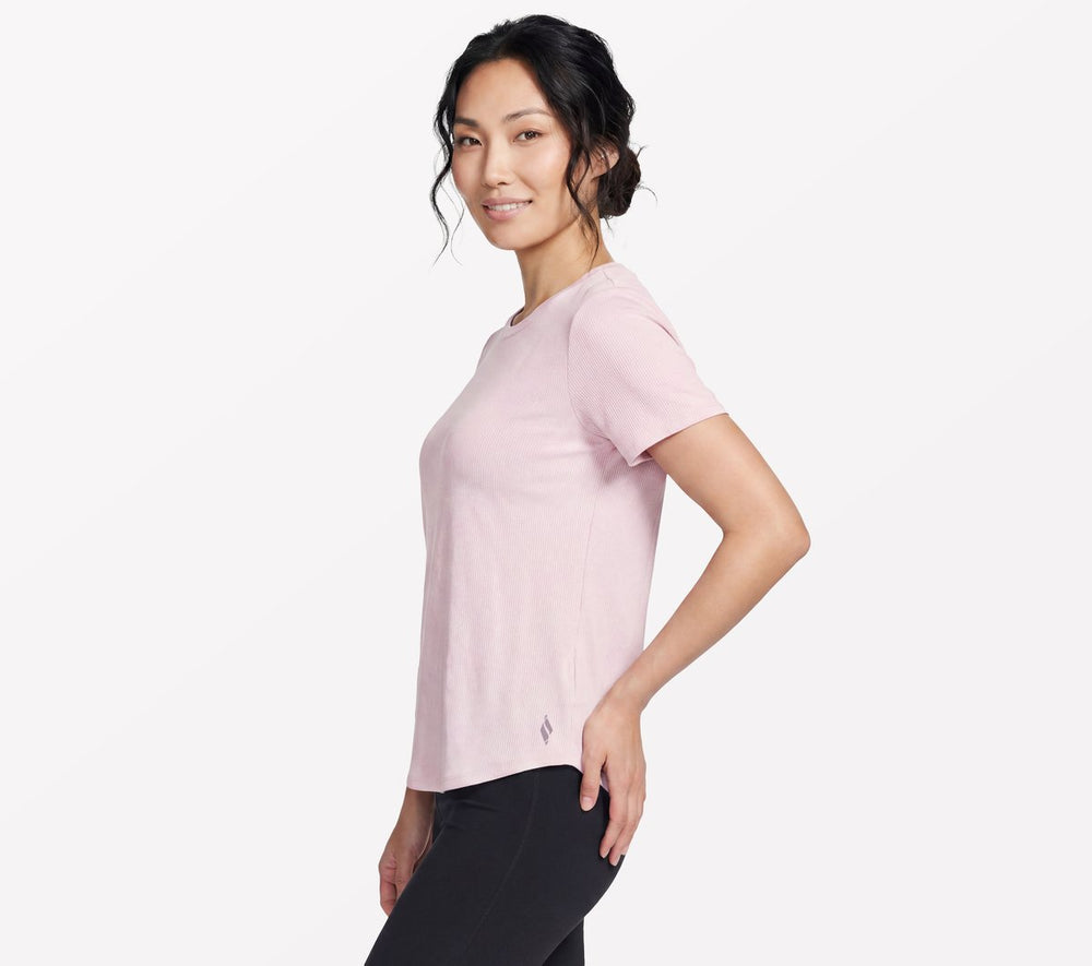 Women Skechers GO WALK Luxe Rib Tee