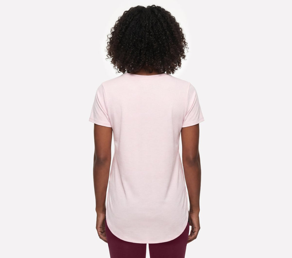 Women Skechers GO DRI Swift Stripe Tunic Tee
