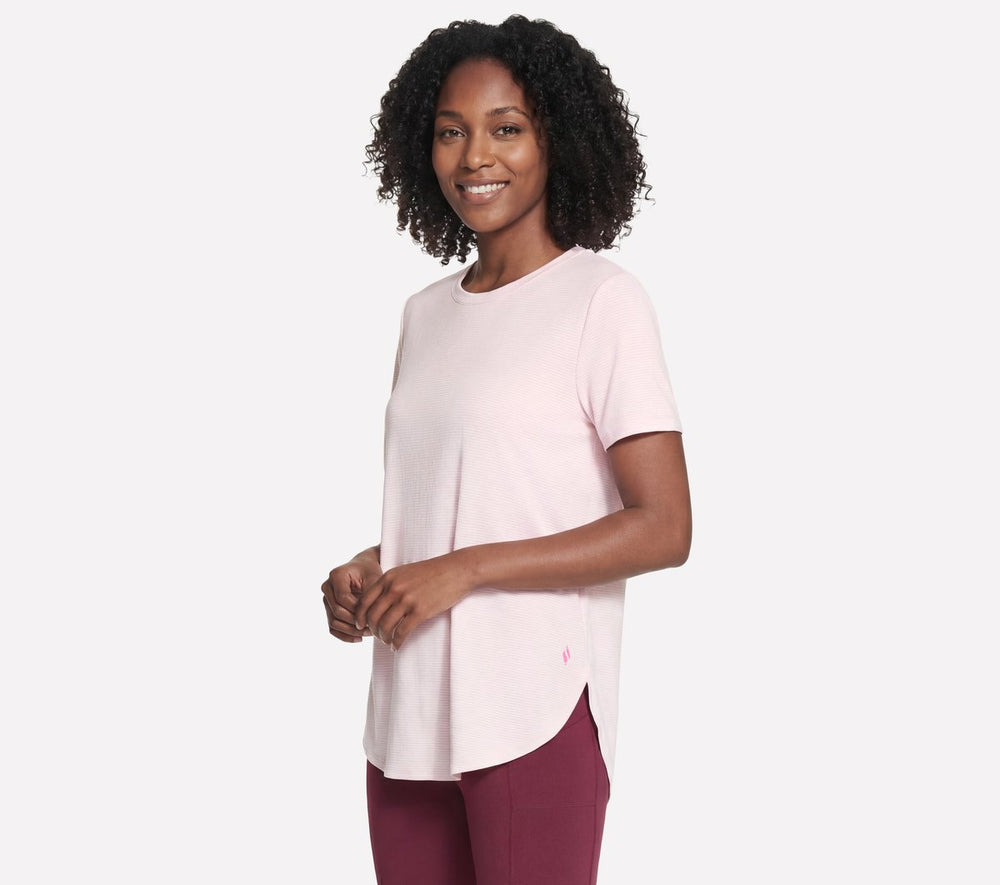 Women Skechers GO DRI Swift Stripe Tunic Tee