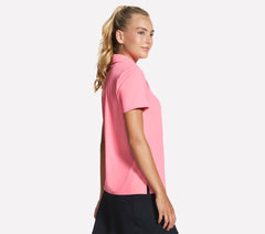 Women Skechers GO GOLF Short Sleeve Birdie Zip Front Polo