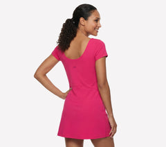 Women Skechers GO WALK Scoop Short Sleeve Dress