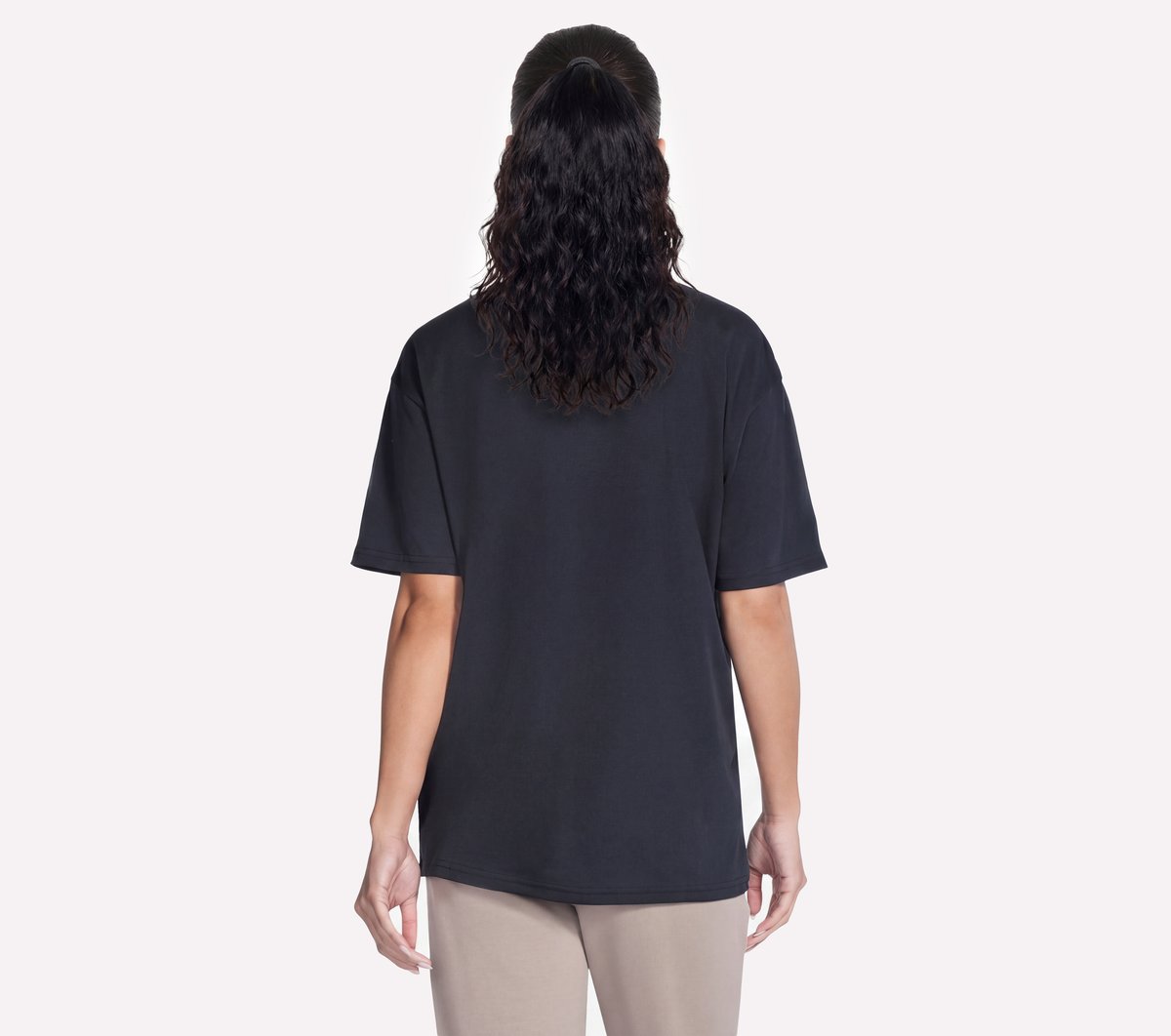 Women Skechers Script Diamond Studded Short Sleeve Tee