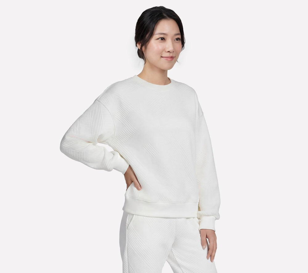 Women Skechers Downtown Cozy Fit Long Sleeve Crew