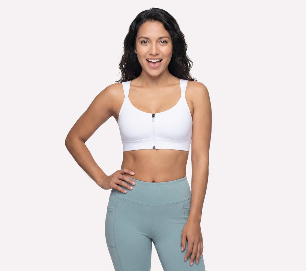 Women Skechers GO WALK Evolution Zip Front Bra