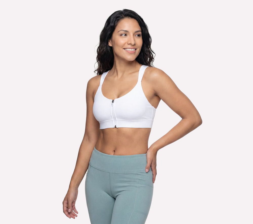 Women Skechers GO WALK Evolution Zip Front Bra