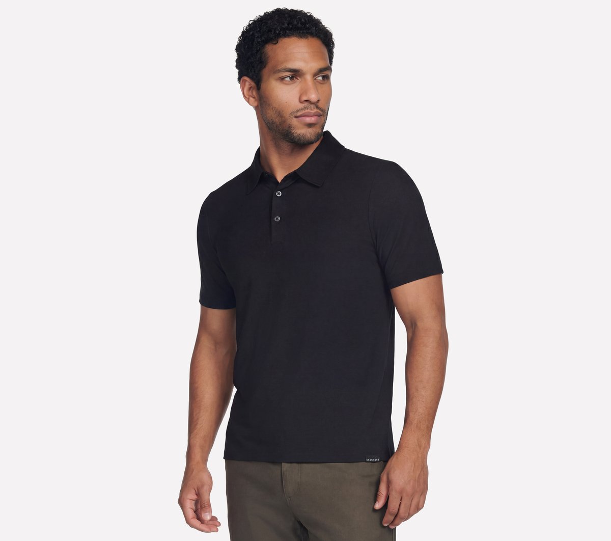 Men Skechers GO DRI All Day Solid Polo
