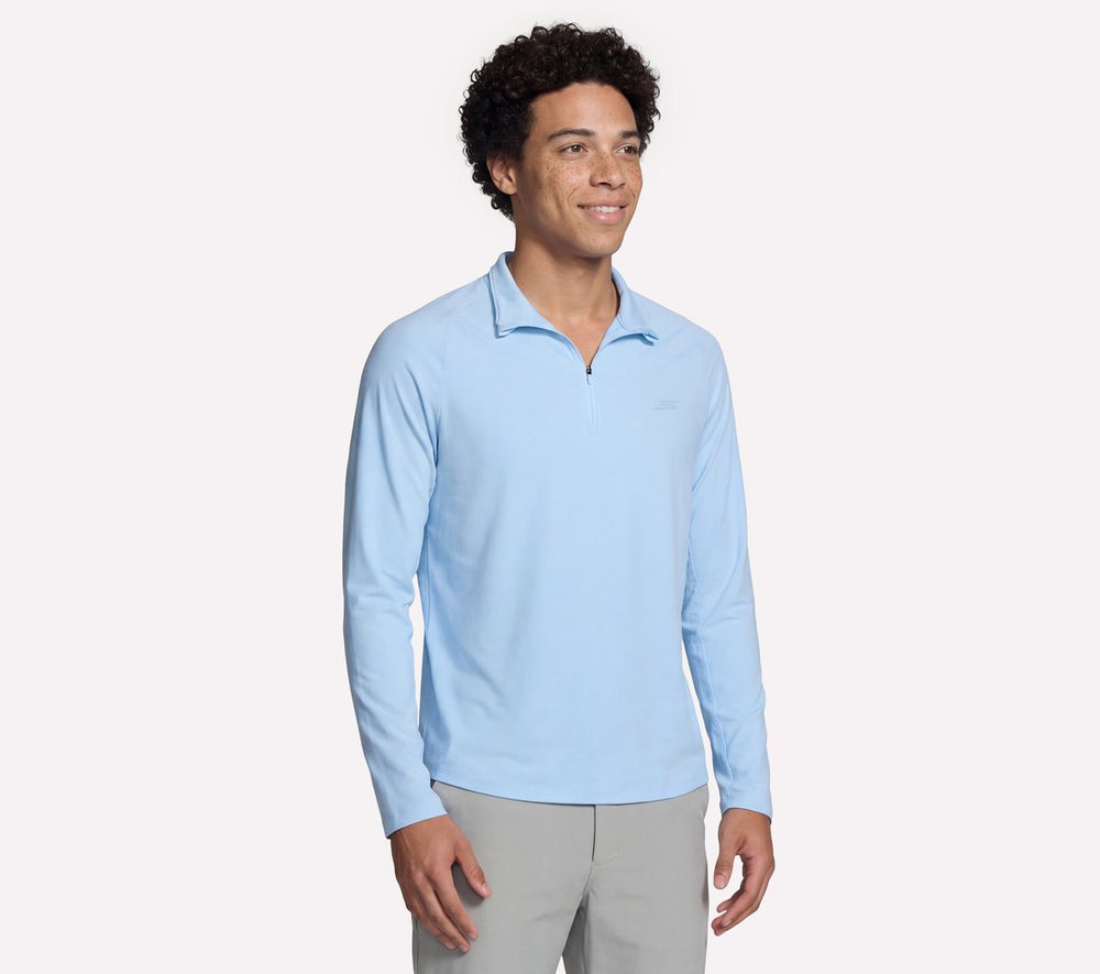Men Skechers GO DRI All Day Performance 1/4 Zip