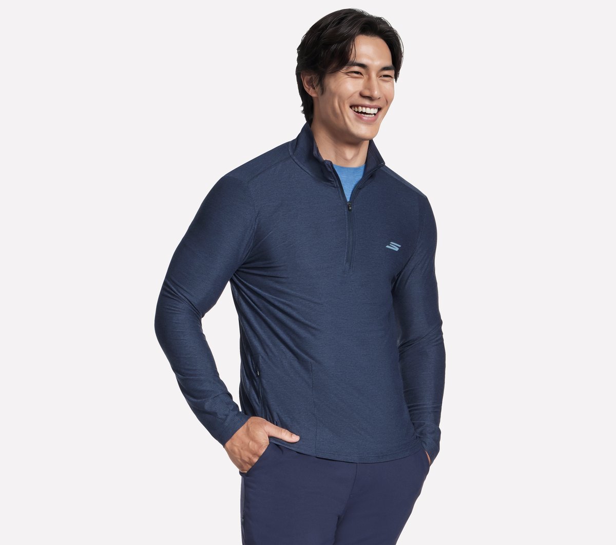 Men Skechers GO DRI All Day 1/4 Zip