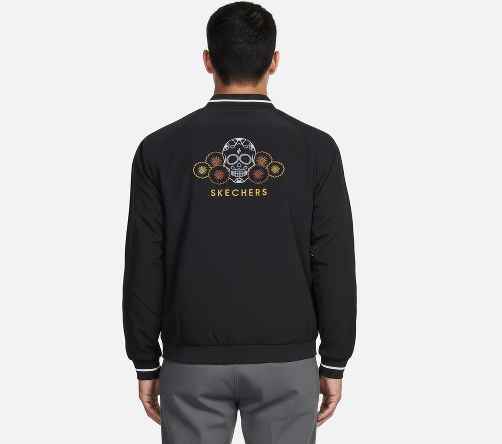 Men Skechers Dia de Muertos Bomber Jacket