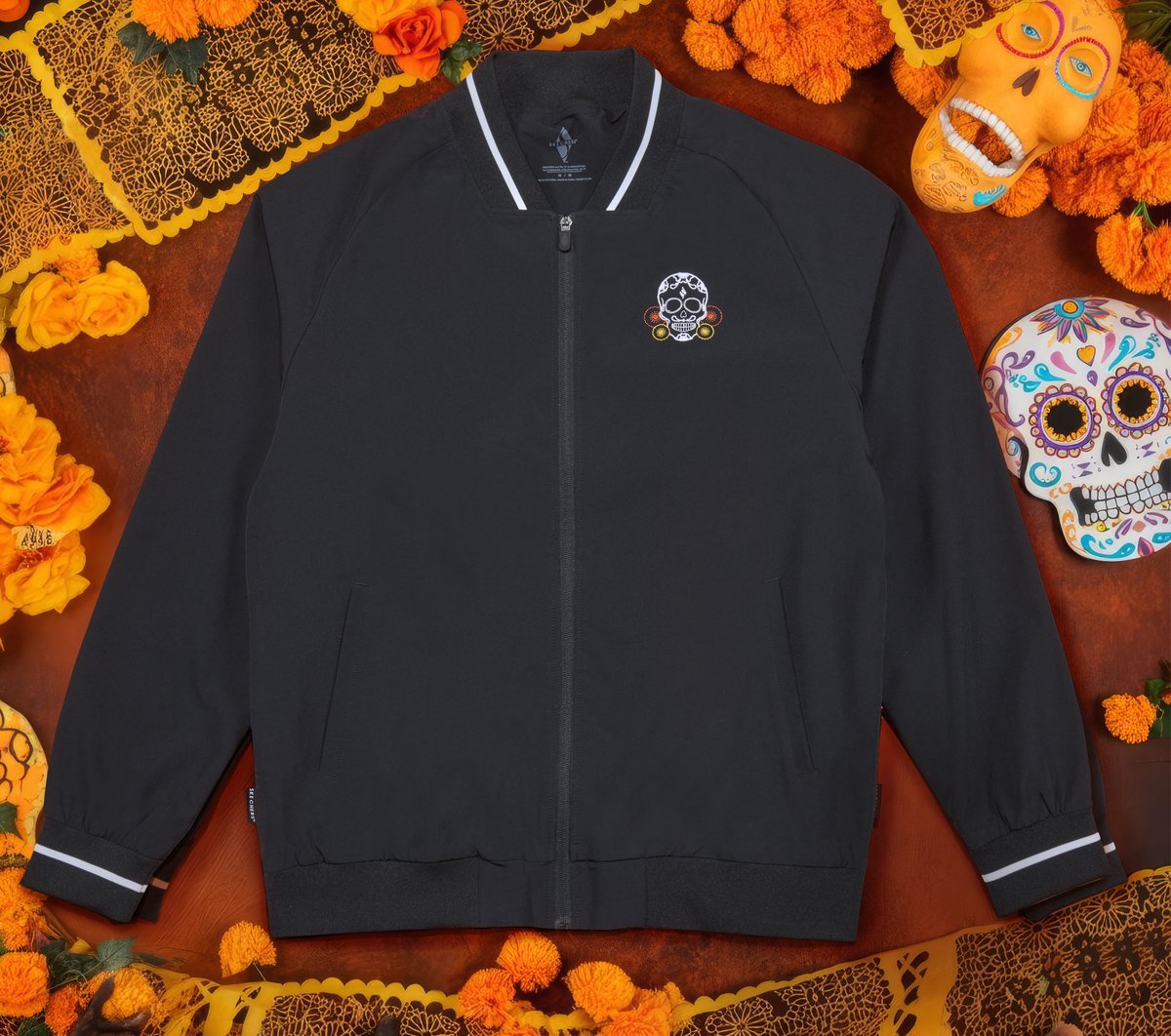 Men Skechers Dia de Muertos Bomber Jacket