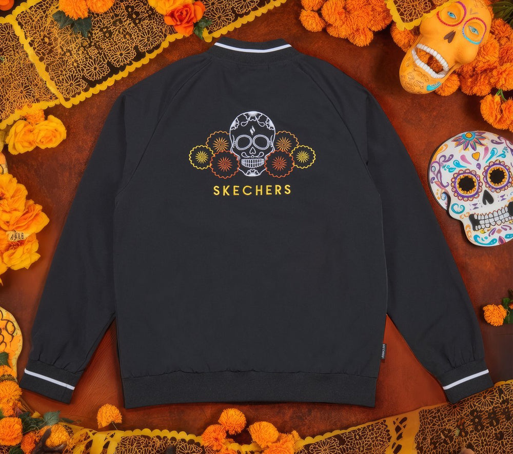 Men Skechers Dia de Muertos Bomber Jacket