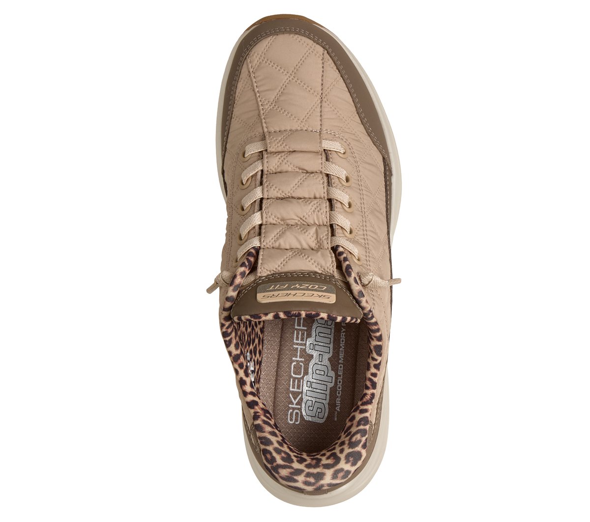 Women Skechers Slip-ins: Contour Foam - Cozy Fit Leopard Dream