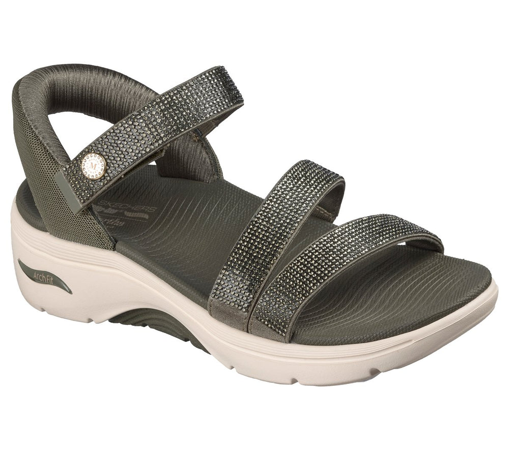 Women Skechers Slip-ins Martha Stewart: GO WALK Arch Fit 2.0 Sandal - Brilliance