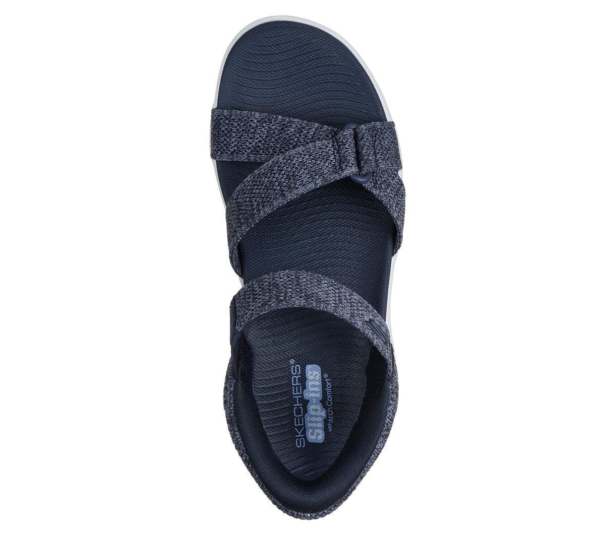 Women Skechers Slip-ins: GO WALK Massage Fit Sandal - Heather
