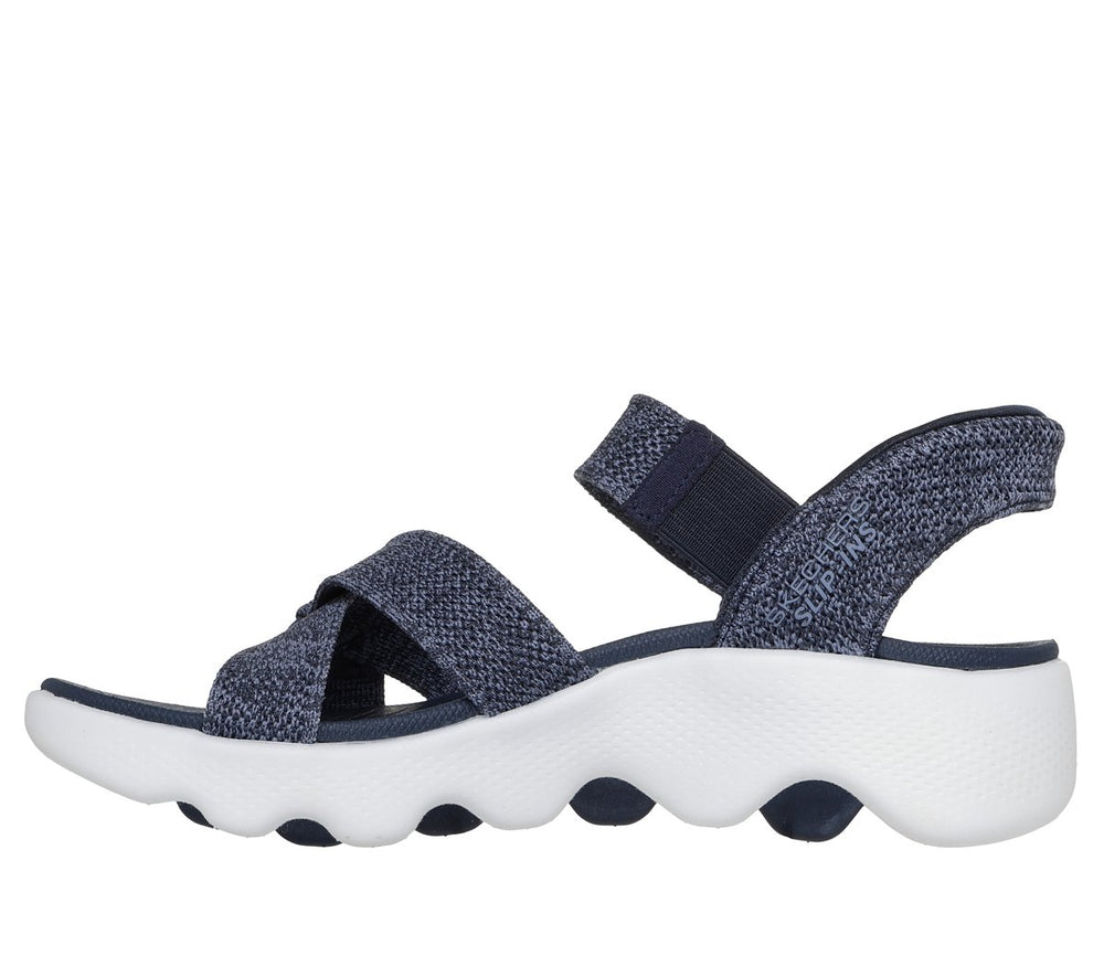 Women Skechers Slip-ins: GO WALK Massage Fit Sandal - Heather
