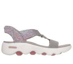 Women Skechers Slip-ins: GO WALK Massage Fit Sandal - Confetti Sky