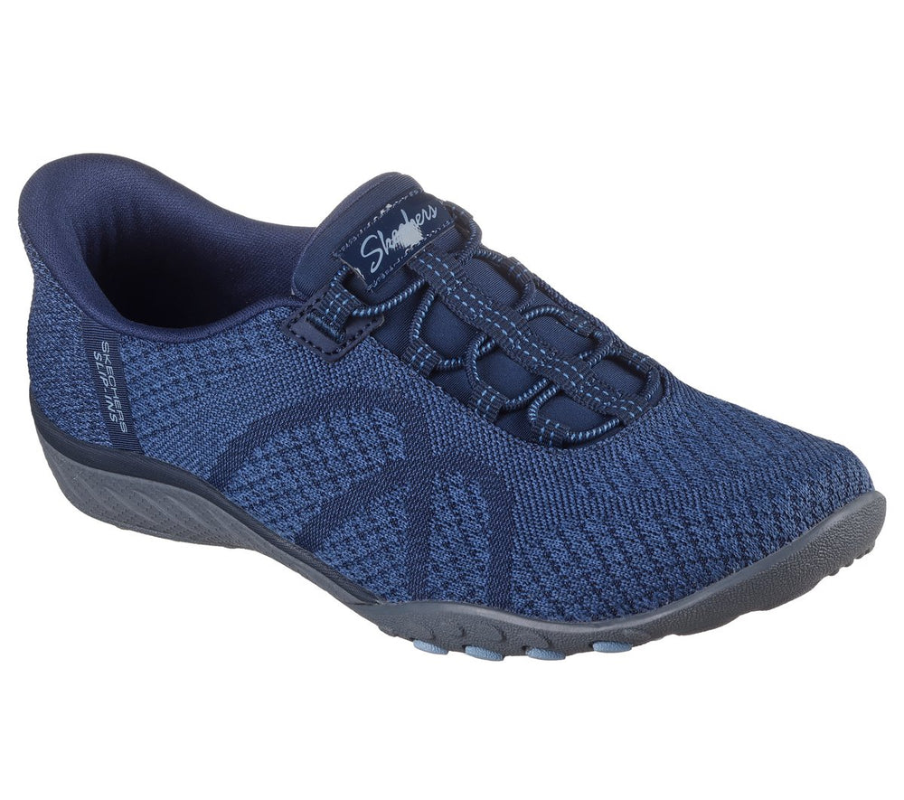 Women Skechers Slip-ins: Breathe-Easy - Knitty Waves