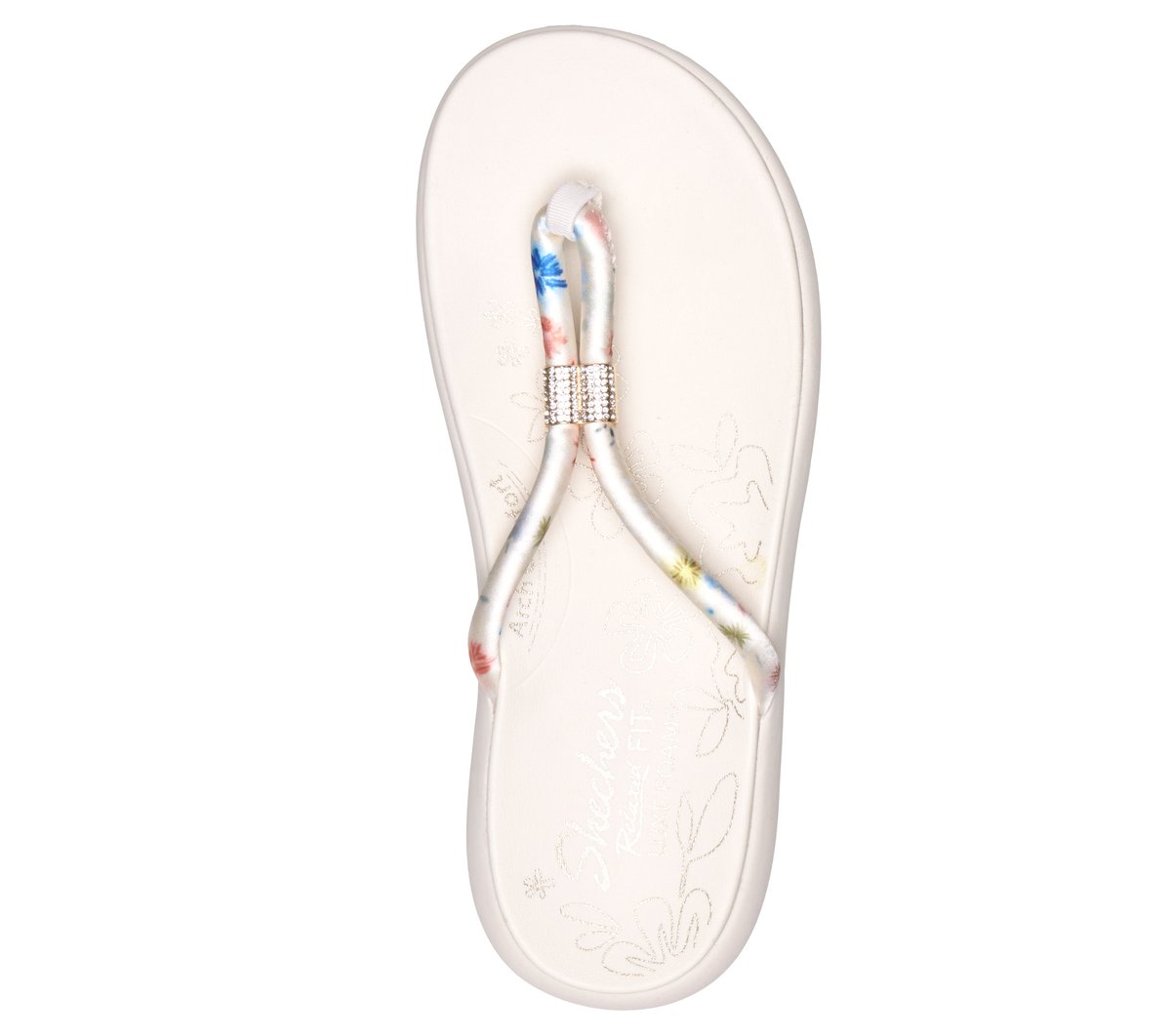 Women Skechers Slide-Ups Relaxed Fit: Asana Luxe - Vibrant Beauty