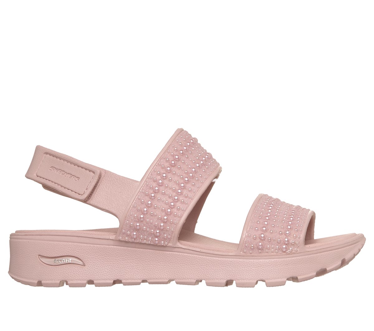Women Skechers Foamies: Arch Fit Footsteps - Pearl