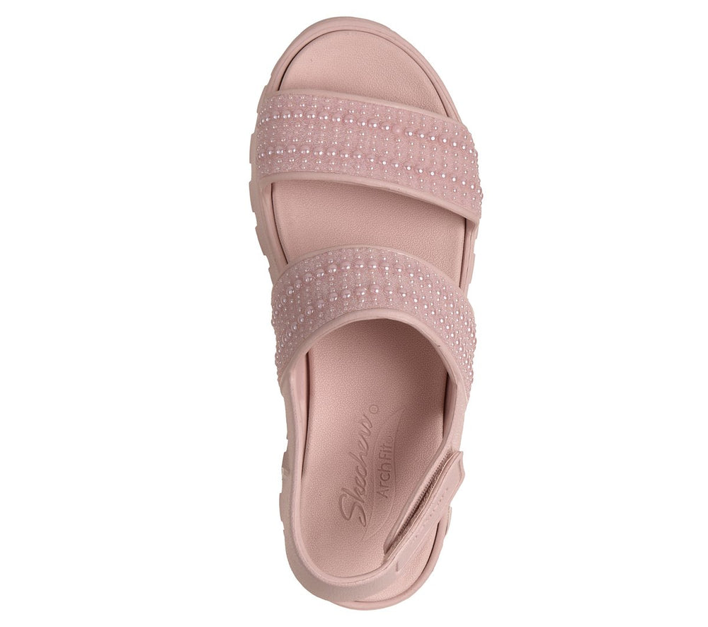 Women Skechers Foamies: Arch Fit Footsteps - Pearl