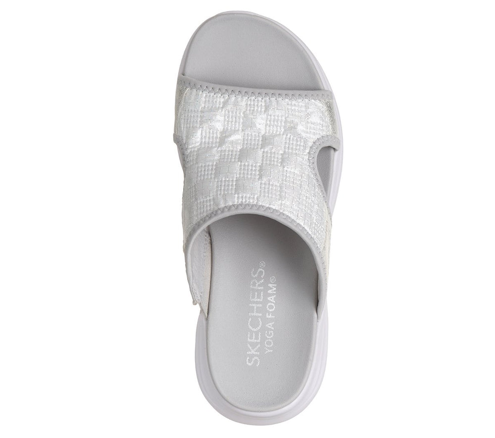 Women Skechers Contour Foam Sandal - Cozy Fit Costal Air