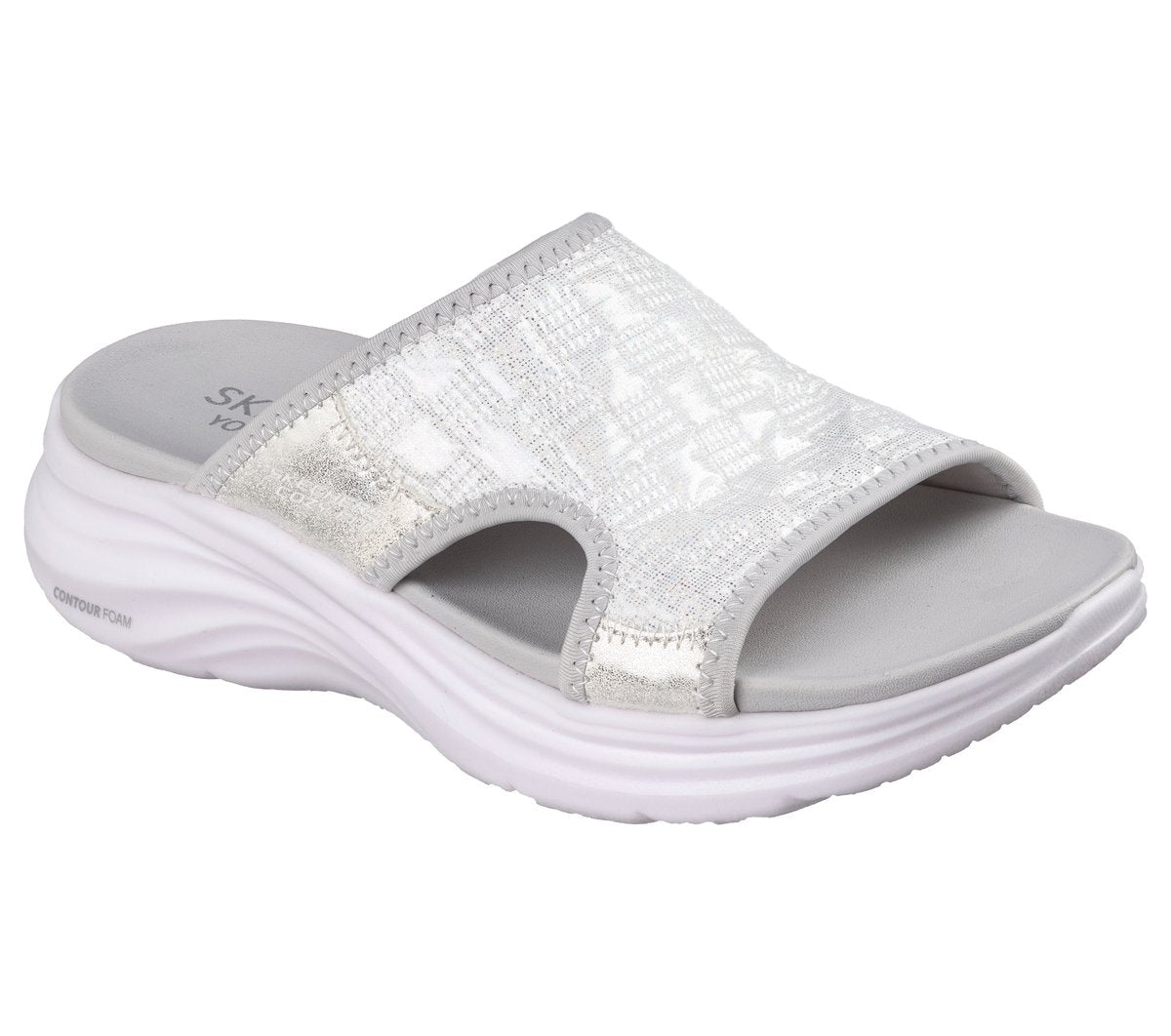 Women Skechers Contour Foam Sandal - Cozy Fit Costal Air