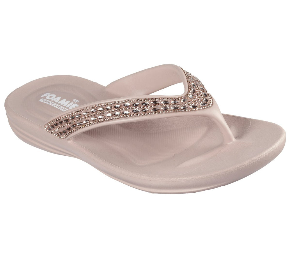 Women Skechers Foamies: Glitzy