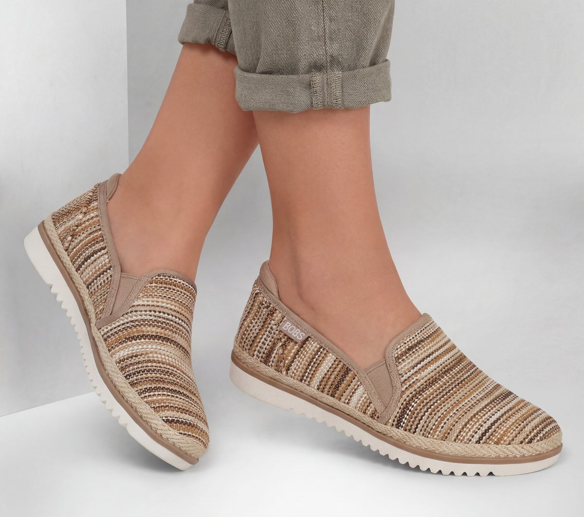 Women Skechers BOBS Flexpadrille LO - Sunny Stripes